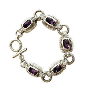 Judith Ripka Amethyst Purple Bracelet